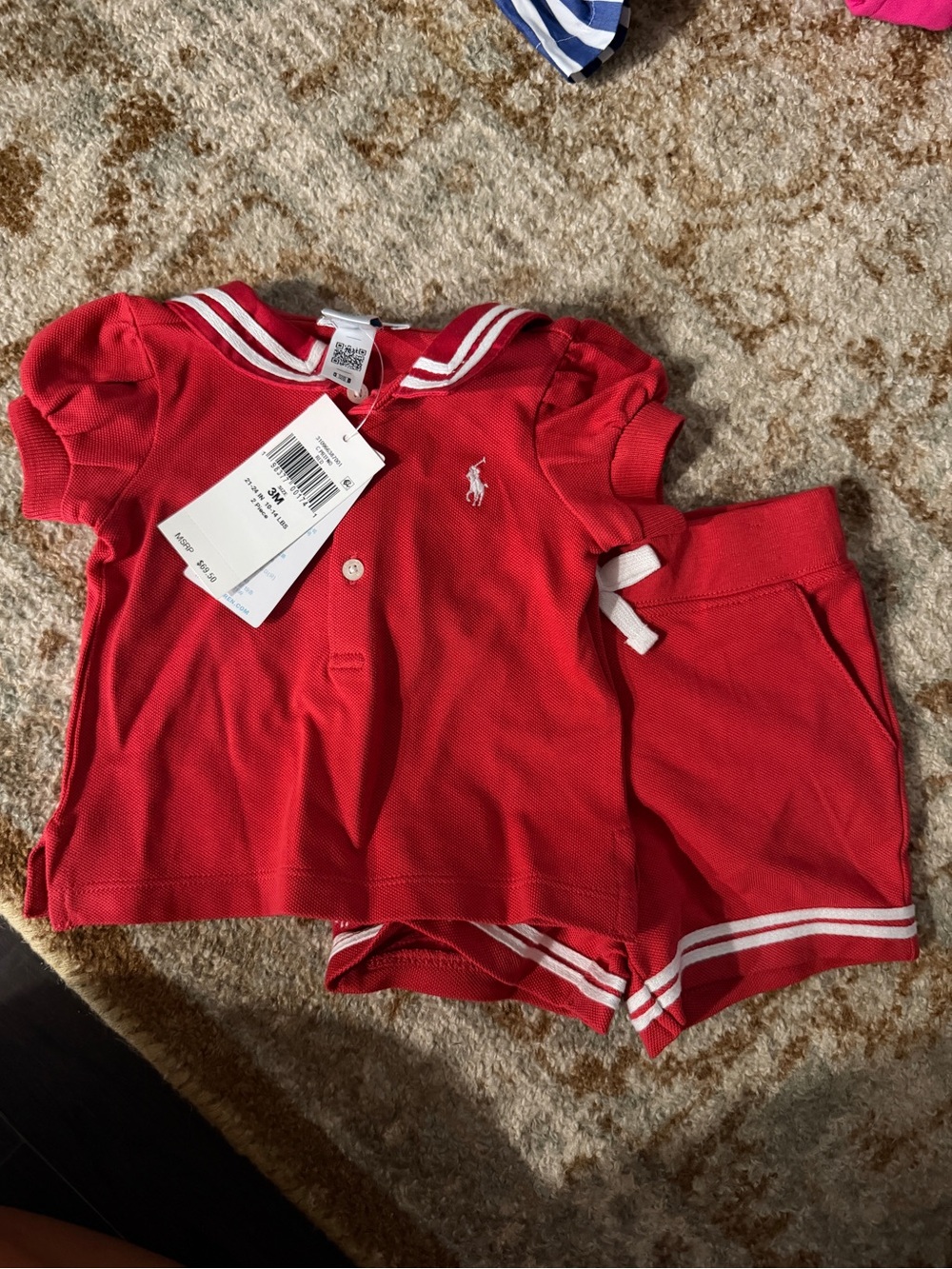 NWT polo Ralph Lauren baby girl sailor outfit